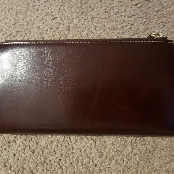 ITSLIFE New in box brown leather wallet RFID - Picture 4 of 6